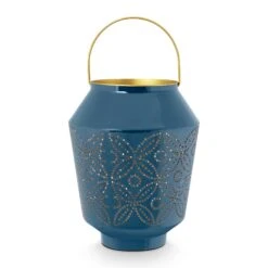 Pip Studio Windlichter "Enamelled Blue" In Blau - 29cm