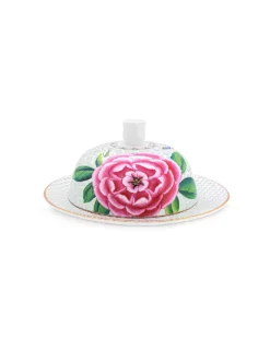 PIP STUDIO, Butterdose Rund BLUSHING BIRDS 17x8cm Weiss