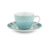 PIP STUDIO, Espressotasse Mit Untertasse 120ml "Blushing Birds"