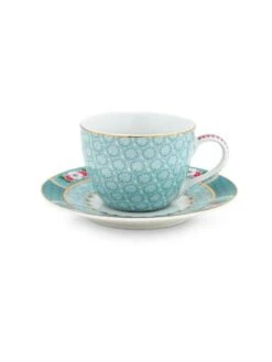 PIP STUDIO, Espressotasse Mit Untertasse 120ml "Blushing Birds"