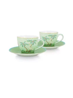 PIP STUDIO, Espressotasse Mit Untertasse 2er Set Jolie 120ml