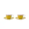 PIP STUDIO, Espressotasse Mit Untertasse Set 2er LA MAJORELLE 120ml Gelb