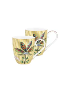 PIP STUDIO, Henkelbecher Set 2er X-Large LA MAJORELLE 450ml Gelb