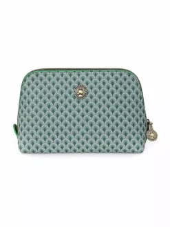 PIP STUDIO, Kosmetiktasche TRIANGLE SUKI 15x12x6cm Green