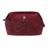 PIP STUDIO, Kosmetiktasche VELVET QUILTED DAYS L 6x18x12cm Red