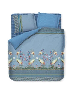 PIP STUDIO, Perkal BettwäscheFlirting Birds 2x 70x90cm / 200x200cm Blue