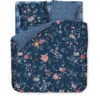 PIP STUDIO, Perkal Bettwäsche Flower Festival2x 70x90cm / 200x200cm Dark Blue