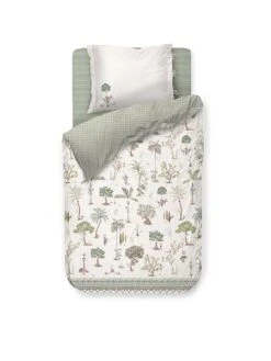 PIP STUDIO, Perkal Bettwäsche GIARDINI DI FRUTTA 70x90cm/140x200cm Weiss