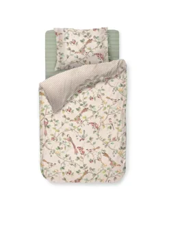 PIP STUDIO, Perkal Bettwäsche GOOD NIGHTINGALE 70x90cm/140x200cm Sand