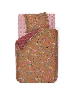 PIP STUDIO, Perkal Bettwäsche GOOD NIGHTINGALE 70x90cm / 140x200cm Yellow