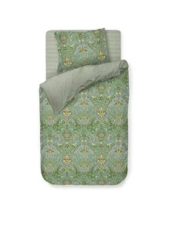 PIP STUDIO, Perkal Bettwäsche SALUTI PICCOLI 70x90cm/140x200cm Grün