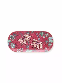 PIP STUDIO, Platte Oval 33,3x15cm Flower Festival Dark Pink