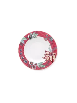 PIP STUDIO, Suppenteller 21,5cm Flower Festival Dark Pink