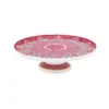 PIP STUDIO, Tortenplatte Auf Fuss Mini 21cm Flower Festival Dark Pink