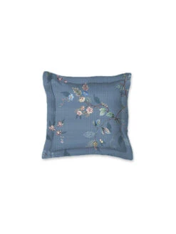 PIP STUDIO, Zierkissen Gefüllt 45x45cm KAWAI FLOWER Blue