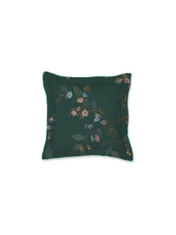 PIP STUDIO, Zierkissen Gefüllt 45x45cm KAWAI FLOWER Dark Green